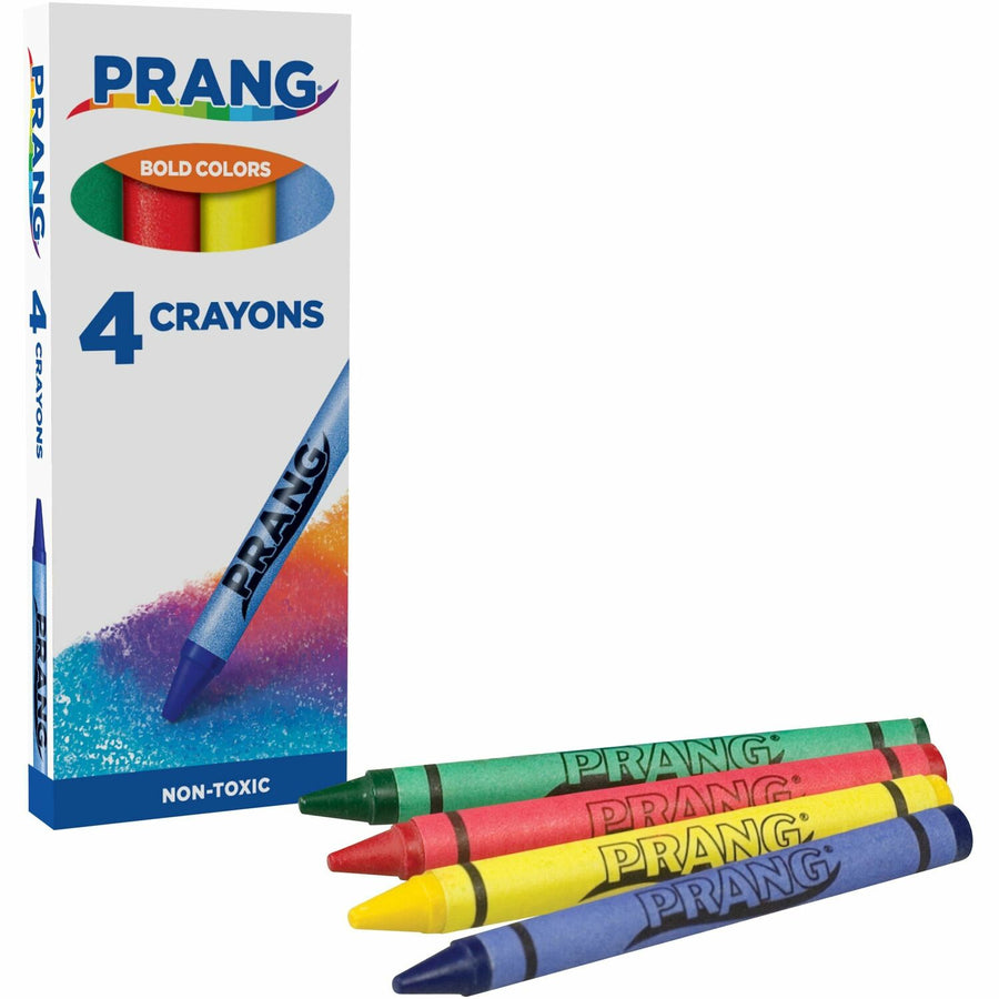 Prang Crayons, Blue, Non-toxic, 4 / Pack, DIXX150
