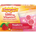 GlaxoSmithKline plc Emergen-C Raspberry Vitamin C Drink Mix, Red, 30 / Box, GKC30201