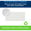 Essity Hygiene and Health AB TORK White Soft Dinner Napkin - 1/8 Fold, 28 / Carton, TRKNP528PA