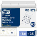 Essity Hygiene and Health AB TORK Xpress Soft Multifold Hand Towel White H2, 16 / Carton, TRKMB579