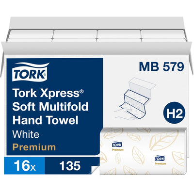 Essity Hygiene and Health AB TORK Xpress Soft Multifold Hand Towel White H2, 16 / Carton, TRKMB579