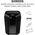 Fellowes Powershred LX70 11 Sheet Cross-Cut Shredder, Black, FEL4402901