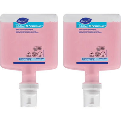 Diversey IntelliCare Refill Foam Body Wash, Pink, 6 / Carton, DVO100907877CT