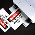 Avery Danger Header Printable Outdoor Vinyl Signs, White, 1 Pack, AVE61553