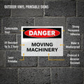 Avery Danger Header Printable Outdoor Vinyl Signs, White, 1 Pack, AVE61553