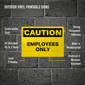 Avery Adhesive Printable Vinyl Signs, Yellow, 1 Pack, AVE61554