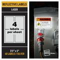 Avery Reflective Sign Labels, Silver, 1 Pack, AVE61584