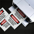 Avery Reflective Sign Labels, Silver, 1 Pack, AVE61583