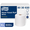 Essity Hygiene and Health AB TORK Paper Hand Towel Roll White H80, 6 / Carton, TRK8030630