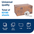 Essity Hygiene and Health AB TORK OptiCore Mid-size Toilet Paper Roll White T11, 1755 Roll, TRK112990