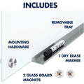 ACCO Quartet Infinity Magnetic Glass Dry-Erase Board, White, 48" x 48", QRTG24848W