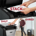 ACCO GBC AutoFeed+ Home Office Shredder, 150X, Super Cross-Cut, 150 Sheets, Black, GBCWSM1757604