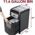 ACCO GBC AutoFeed+ Home Office Shredder, 150X, Super Cross-Cut, 150 Sheets, Black, GBCWSM1757604