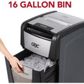 ACCO GBC AutoFeed+ Office Shredder, 300X, Super Cross-Cut, 300 Sheets, Black, GBCWSM1757608