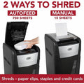 ACCO GBC AutoFeed+ Large Office Shredder, 750M, Micro-Cut, 750 Sheets, Black, GBCWSM1757613