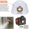 Tenacious Ergodyne 8972LED Cap-Style Hard Hat, White, EGO60146