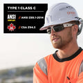 Tenacious Ergodyne 8972LED Cap-Style Hard Hat, White, EGO60146
