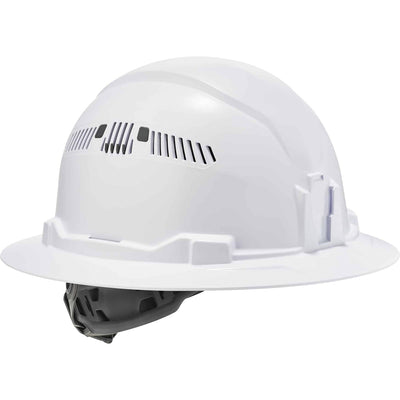 Tenacious Holdings Ergodyne 8973 Class C Full Brim Hard Hat, White, EGO60154