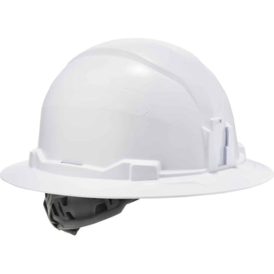Tenacious Ergodyne 8971 Full Brim Hard Hat, White, EGO60150