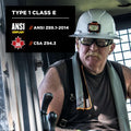 Tenacious Holdings Ergodyne 8971 Full Brim Hard Hat, White, EGO60150
