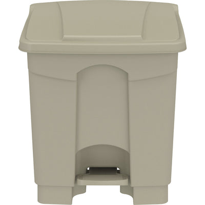 Safco Plastic Step-on Waste Receptacle, Tan, 8 gal, SAF9924TN