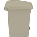 Safco Plastic Step-on Waste Receptacle, Tan, 8 gal, SAF9924TN