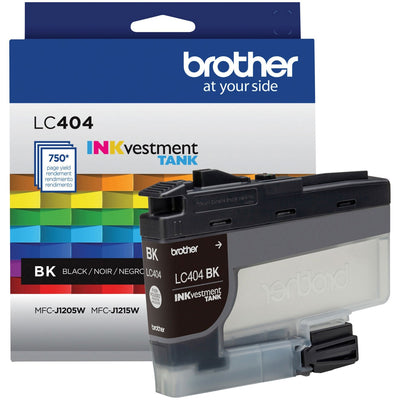 Brother INKvestment LC404BK Original Standard Yield Inkjet Ink Cartridge - Single Pack - Black -, BRTLC404BKS