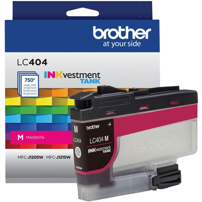 Brother INKvestment LC404M Original Standard Yield Inkjet Ink Cartridge - Single Pack - Magenta -, 20EA/CT — view 1