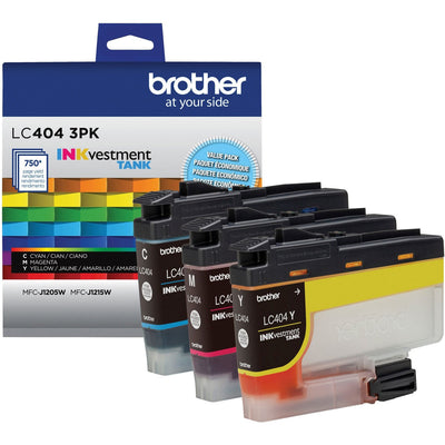 Brother INKvestment LC4043PK Original Standard Yield Inkjet Ink Cartridge - Cyan, Magenta, Yellow -, 20EA/CT — view 1