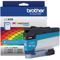 Brother INKvestment LC406C Original Standard Yield Inkjet Ink Cartridge - Single Pack - Cyan -, BRTLC406CS