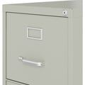 Lorell Fortress Series 22" Commercial-Grade Vertical File Cabinet, Light Gray, LLR42298