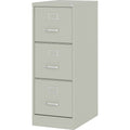 Lorell Fortress Series 22" Commercial-Grade Vertical File Cabinet, Light Gray, LLR42298