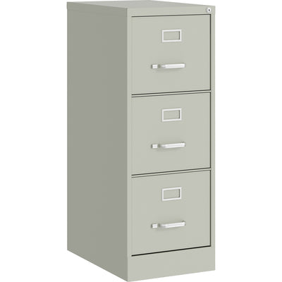 Lorell Fortress Series 22" Commercial-Grade Vertical File Cabinet, Light Gray, LLR42298