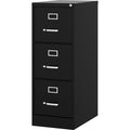 Lorell Fortress Series 22" Commercial-Grade Vertical File Cabinet, Black, LLR42297
