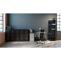 Lorell Fortress Series 22" Commercial-Grade Vertical File Cabinet, Black, LLR42297