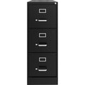 Lorell Fortress Series 22" Commercial-Grade Vertical File Cabinet, Black, LLR42297