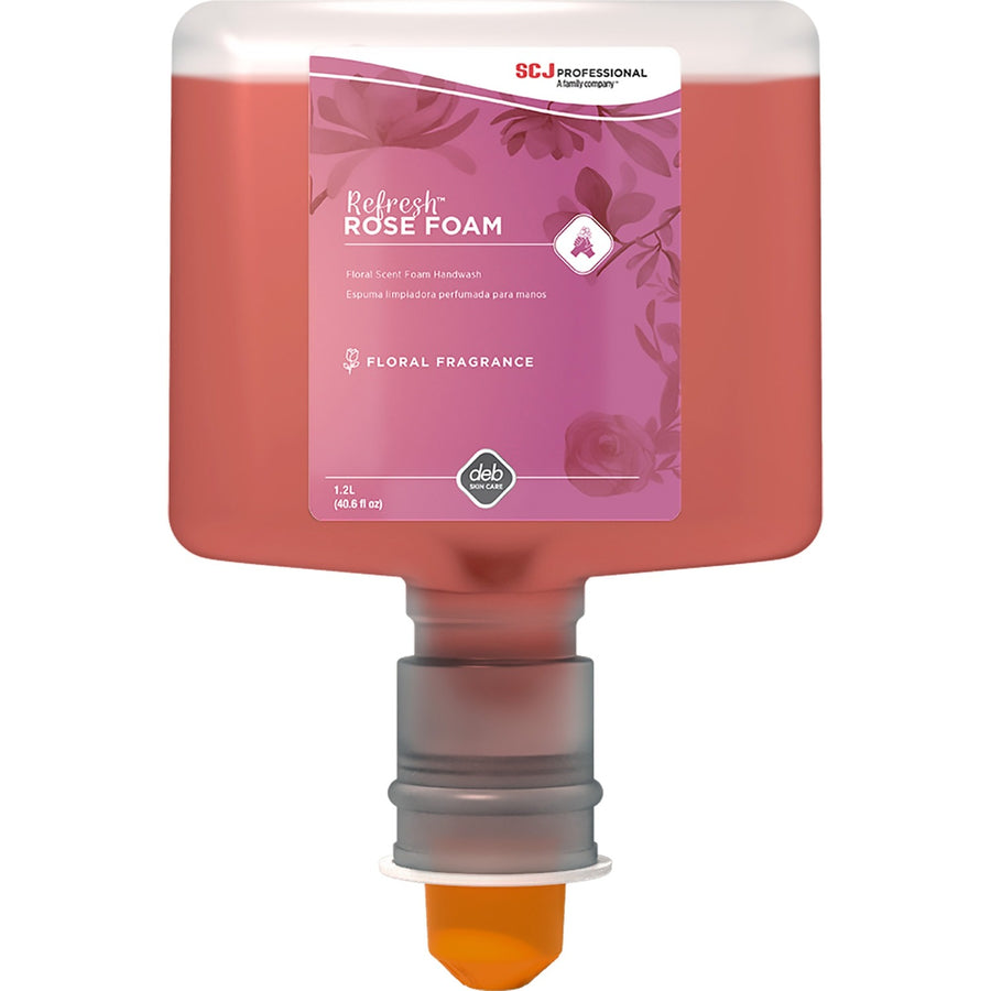 SC Johnson TF Refill Refresh Rose Foam Handwash, Pink, Anti-irritant, 3 / Carton, SJNRFW120TF