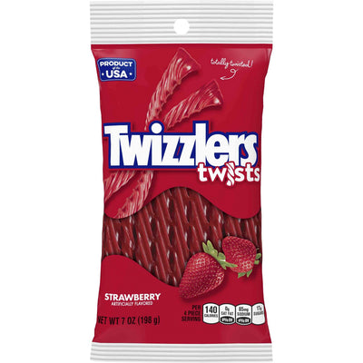 The Hershey Twizzlers Twists Strawberry Flavored Candy, 12 / Carton, HRS54402
