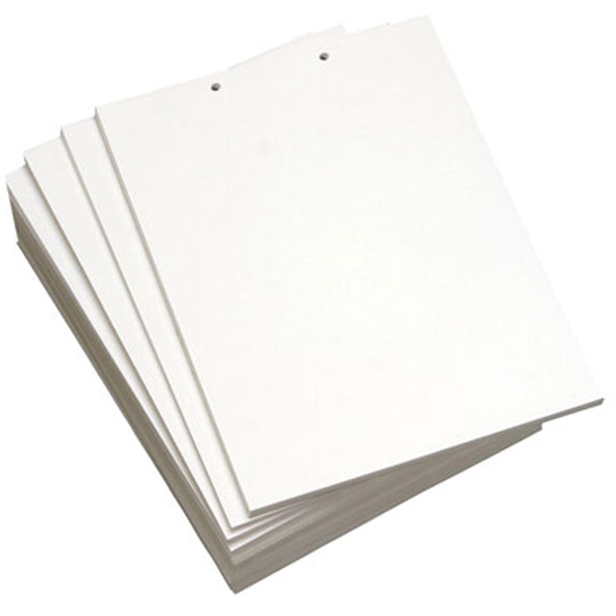 Lettermark Punched & Perforated Paper with 2HP on Top - White, 8.5" x 11", 20 lb, ColorLok Technology, 5 / Carton, DMR8827
