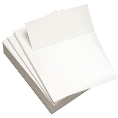 Domtar Lettermark Punched & Perforated Papers with Perforations 3-2/3" from the Bottom - White, 8 1/2" x 11", 1 Carton, DMR8821