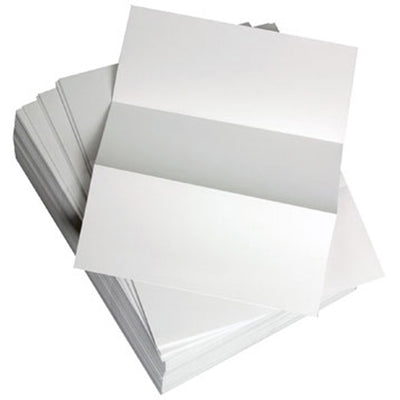 Domtar Lettermark Punched & Perforated Papers with Perforations every 3-2/3" - White, 8 1/2" x 11", 1 Carton, DMR8824