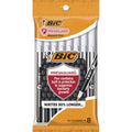 BIC PrevaGuard Round Stic Ballpoint Pen, 8 / Pack, BICGSAMP81BK