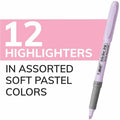 BIC Brite Liner Grip Highlighters, Assorted, 1 Dozen, BICGBLD11AST