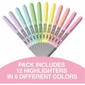BIC Brite Liner Grip Highlighters, Assorted, 1 Dozen, BICGBLD11AST