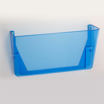 Officemate 23220 Blue Glacier Wall File, Letter Size, 3/PK, Transparent Blue, 3 / Pack, OIC23220