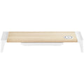 Stanley Black & Decker Bostitch Wireless Charging Wooden Monitor Stand, Multi, BOSSTND2408WH