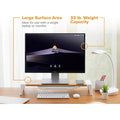 Stanley Black & Decker Bostitch Wireless Charging Wooden Monitor Stand, Multi, BOSSTND2408WH