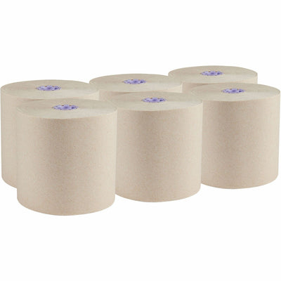 Kimberly-Clark Scott Essential 100% Recycled Hard Roll Towels, Brown, 6 / Carton, KCC54038