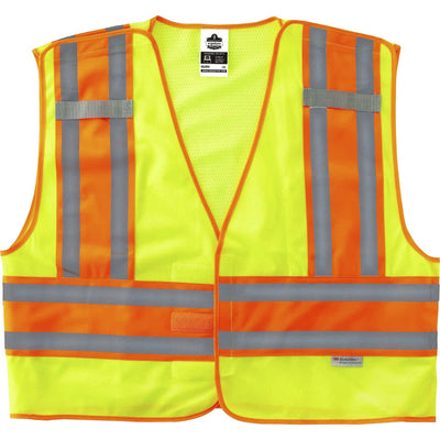 Tenacious Holdings Ergodyne 8245PSV Type P Class 2 Public Safety Vest, Lime, EGO23399