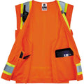 Tenacious Holdings Ergodyne 8248Z Type R Class 2 Two-Tone Surveyors Vest, Orange, EGO24069